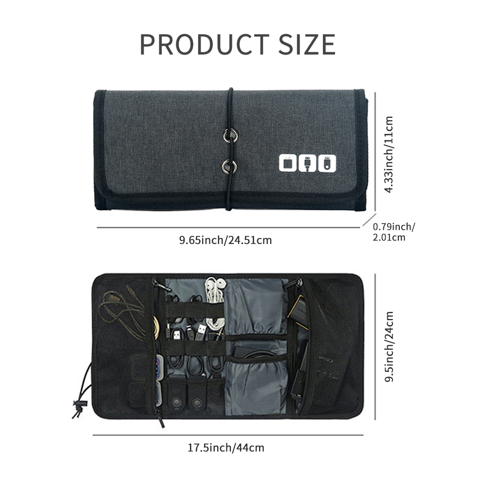 Travel Cable Storage Bag，Elect - Tech Accessories Travel Organizer Pouch 评论和价格
