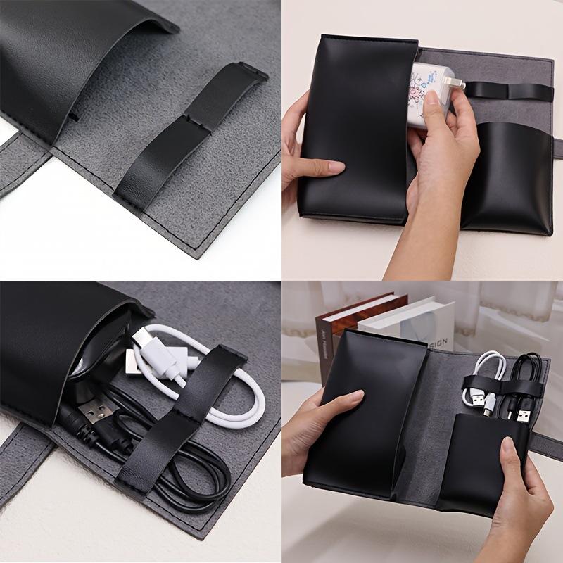 1PC PU Leather Multi-Compartme - Tech Accessories Travel Organizer Pouch 评论和价格