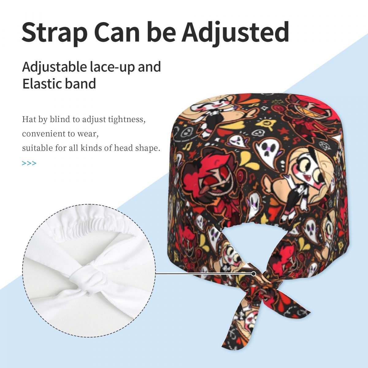 Work Scrub Cap Hazbin Hotels N - Kawaii Tech Accessories 评论和价格