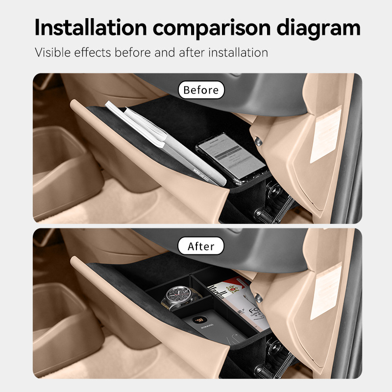 Glove Box Organizer Divider fo - Tech Car Accessories 评论和价格